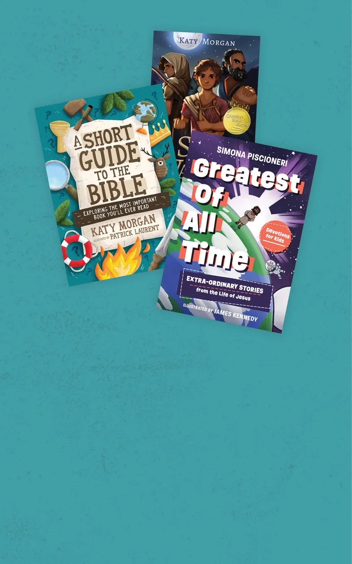 Graphic featuring A Short Guide to the Bible, The Songs of a Warrior, and Greatest of All Time