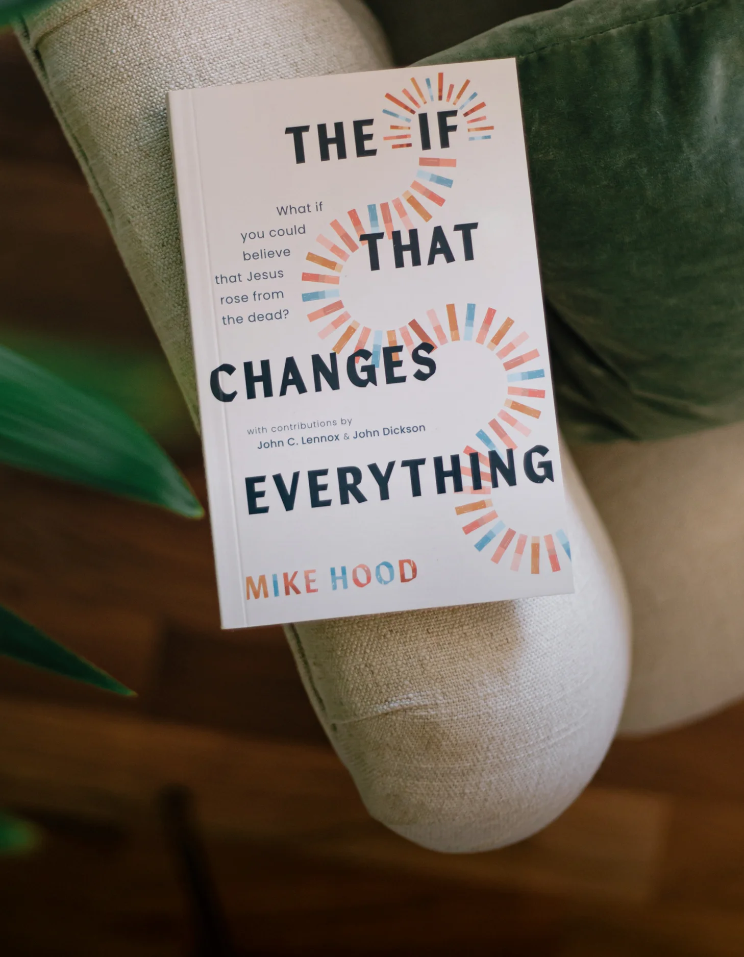 Photograph of The If That Changes Everything on the arm of a chair